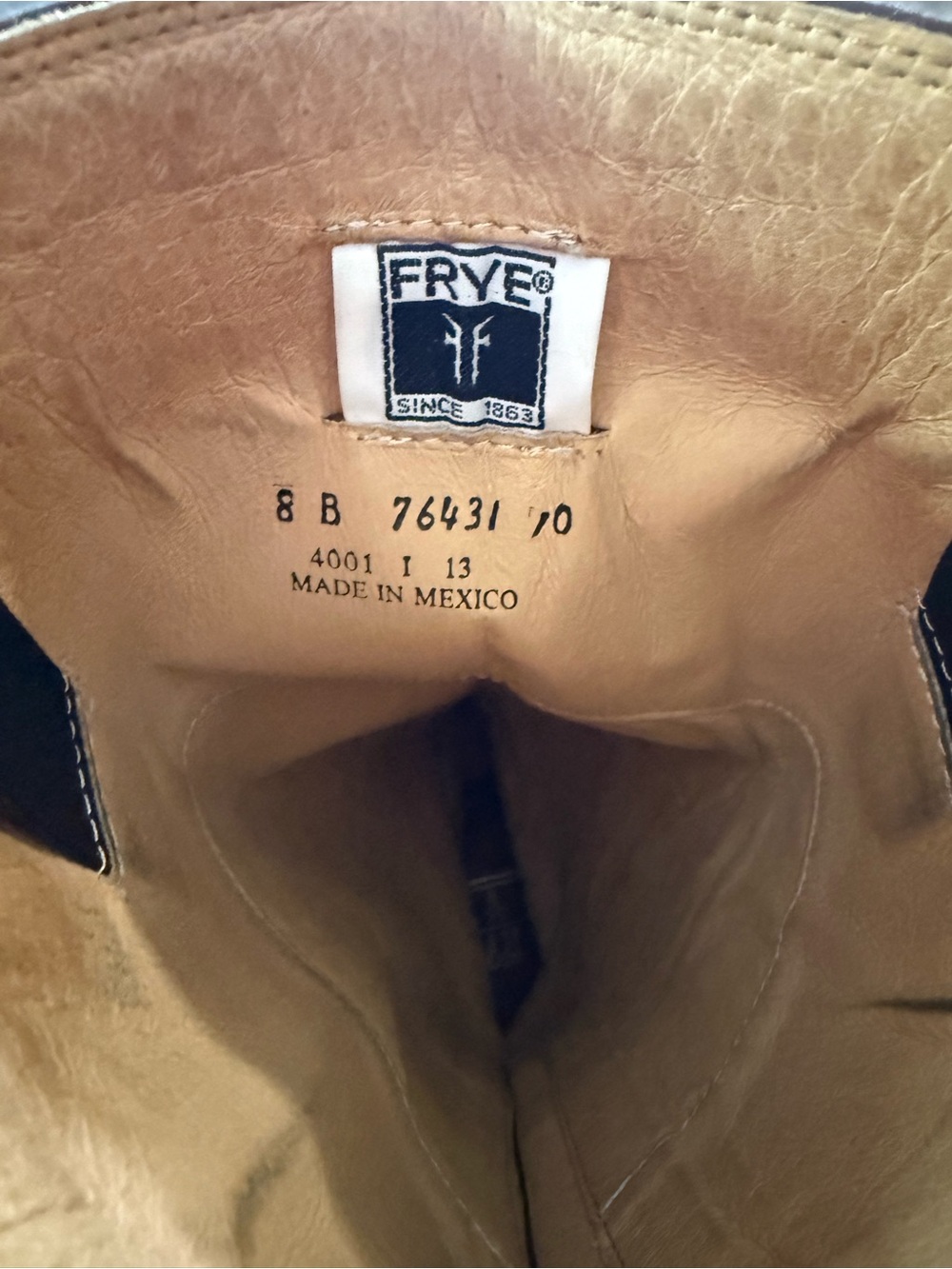 Womens FRYE knee high leather boots sz 8 - Picture 5 of 5